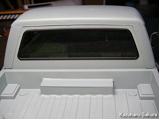 タミヤ ハイラックス・ハイリフト製作記 ～ 荷台の鳥居の製作 ～ 鳥居取り付け前
